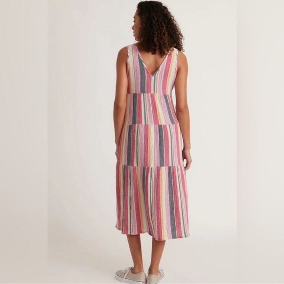 Marine Layer Women’s Corinne Maxi Dress in Multi Stripe Size XS - Picture 3 of 11